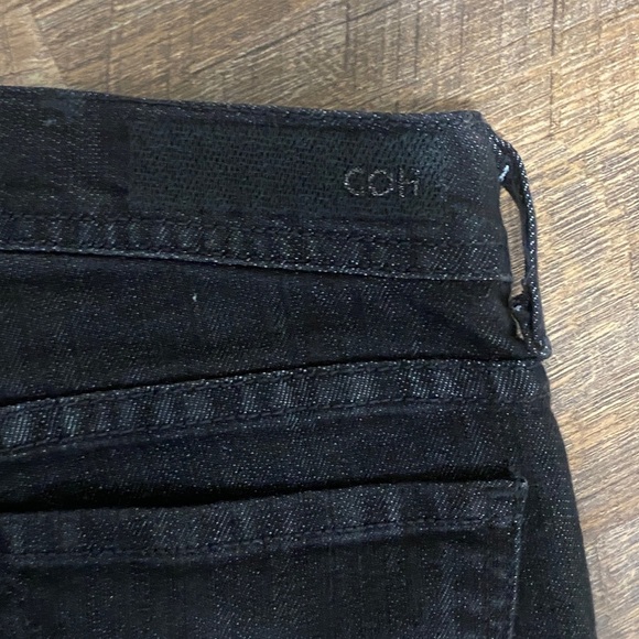 COH CITIZENS OF HUMANITY AVA #142 STRETCH LOW-WAIST STRAIGHT LEG BLACK WASHED - Picture 11 of 15